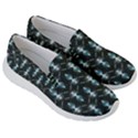 Seamless Pattern Background Black Women s Lightweight Slip Ons View3