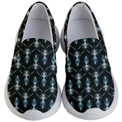 Seamless Pattern Background Black Kids  Lightweight Slip Ons by HermanTelo