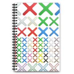 Cancel Button Metallic Metal Set 5 5  X 8 5  Notebook by HermanTelo