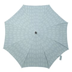 Footprints Pattern Paper Scrapbooking Blue Hook Handle Umbrellas (medium) by HermanTelo
