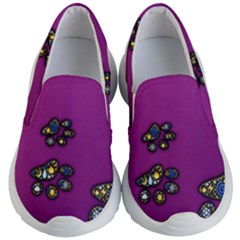 Footprints Paw Animal Track Foot Kids  Lightweight Slip Ons by HermanTelo