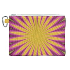 Petal Flower Fractal Fabric Floral Canvas Cosmetic Bag (xl) by HermanTelo