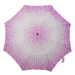 Square Pink Pattern Decoration Hook Handle Umbrellas (medium) by HermanTelo