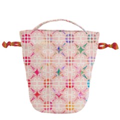 Watercolour Watercolor Paint Ink Drawstring Bucket Bag by HermanTelo