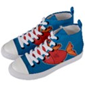 Sketch Nature Water Fish Cute Women s Mid-Top Canvas Sneakers View2
