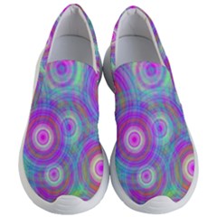 Circle Colorful Pattern Background Women s Lightweight Slip Ons by HermanTelo