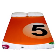 Billiard Ball Ball Game Pink Orange Fitted Sheet (king Size) by HermanTelo