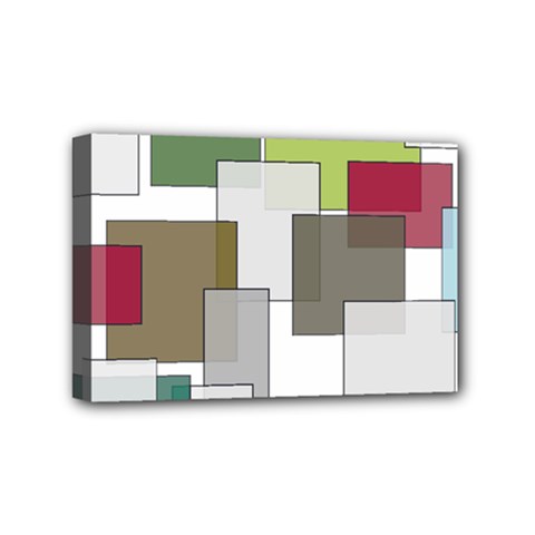 Wallpaper Texture Plaid Mini Canvas 6  X 4  (stretched) by HermanTelo