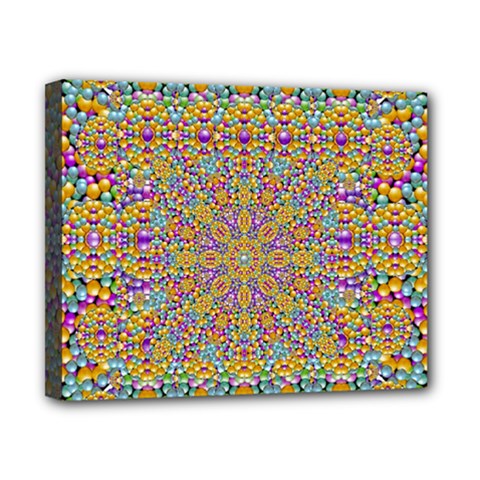 Pearl And Pearls And A Star Festive Canvas 10  X 8  (stretched) by pepitasart