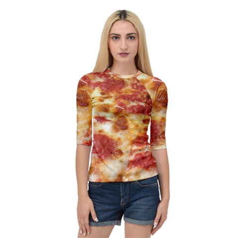 Pizza Quarter Sleeve Raglan Tee by TheAmericanDream