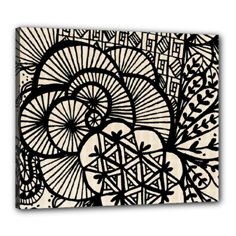 Background Abstract Beige Black Canvas 24  X 20  (stretched) by Pakrebo