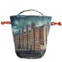 Architecture City Building Travel Drawstring Bucket Bag View2