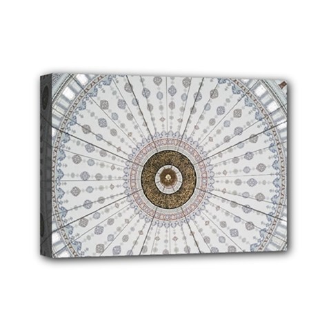 Cami Texture Pattern Architecture Mini Canvas 7  X 5  (stretched) by Pakrebo