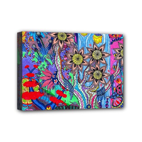 Abstract Forest  Mini Canvas 7  X 5  (stretched) by okhismakingart