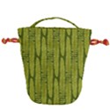 Fern Texture Nature Leaves Drawstring Bucket Bag View1