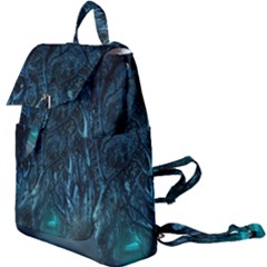 Trees Road Moonlight Avenue Buckle Everyday Backpack by Nexatart