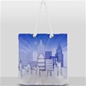 City Architecture Building Skyline Full Print Rope Handle Tote (Large) View1