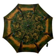 Nature Tree Sunset Giraffe Animal Hook Handle Umbrellas (medium) by Pakrebo
