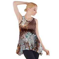 Paint Acrylic Paint Art Colorful Side Drop Tank Tunic by Pakrebo