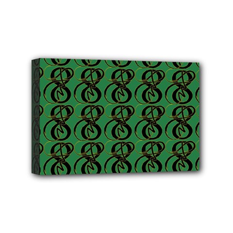 Abstract Pattern Graphic Lines Mini Canvas 6  X 4  (stretched) by HermanTelo