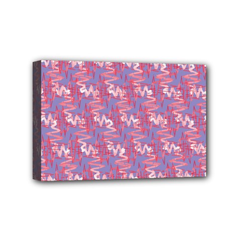 Pattern Abstract Squiggles Gliftex Mini Canvas 6  X 4  (stretched) by HermanTelo