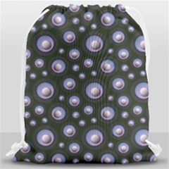Seamless Pattern Background Circle Drawstring Bag (large) by HermanTelo