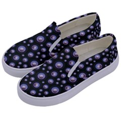 Seamless Pattern Background Circle Kids  Canvas Slip Ons by HermanTelo