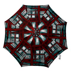 Abstract Color Background Form Hook Handle Umbrellas (medium) by HermanTelo