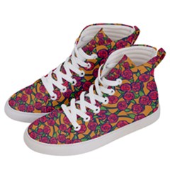 Roses  Men s Hi-top Skate Sneakers by BubbSnugg