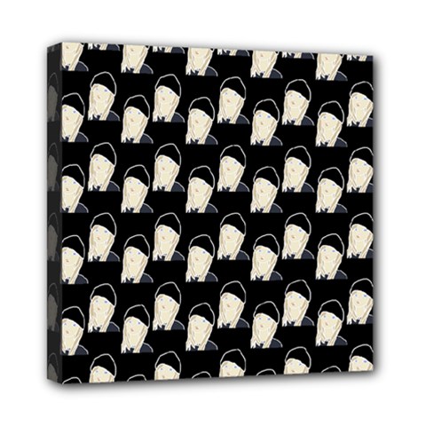 Beanie Boy Pattern Mini Canvas 8  X 8  (stretched) by snowwhitegirl