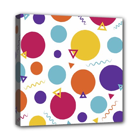 Background Polka Dot Mini Canvas 8  X 8  (stretched) by HermanTelo