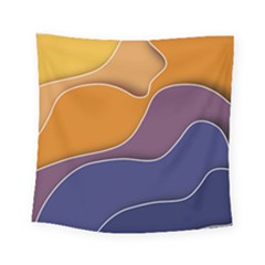 Autumn Waves Square Tapestry (small) by HermanTelo