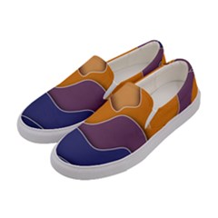 Autumn Waves Women s Canvas Slip Ons by HermanTelo