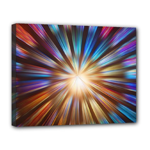 Background Spiral Abstract Canvas 14  X 11  (stretched) by HermanTelo