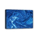 Blue Pattern Texture Art Mini Canvas 6  x 4  (Stretched) View1