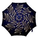 Christmas Tree Grey Blue Hook Handle Umbrellas (Medium) View1