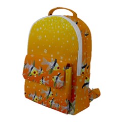 Fish Snow Coral Fairy Tale Flap Pocket Backpack (large) by HermanTelo