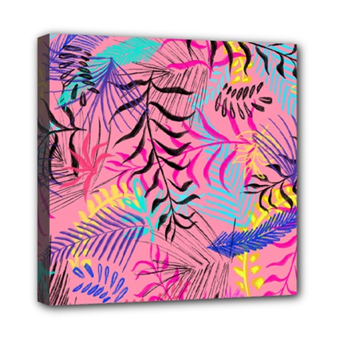 Illustration Reason Leaves Mini Canvas 8  X 8  (stretched) by HermanTelo