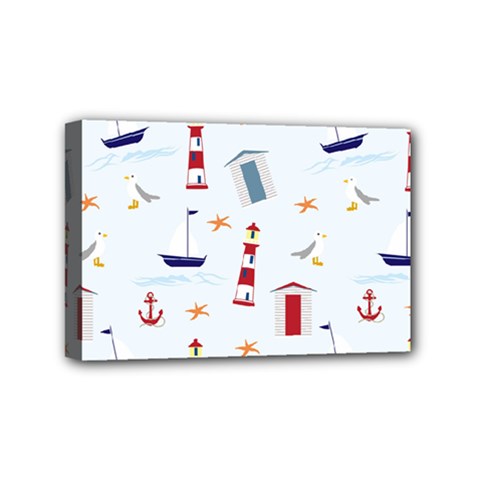 Nautical Sea Mini Canvas 6  X 4  (stretched) by HermanTelo