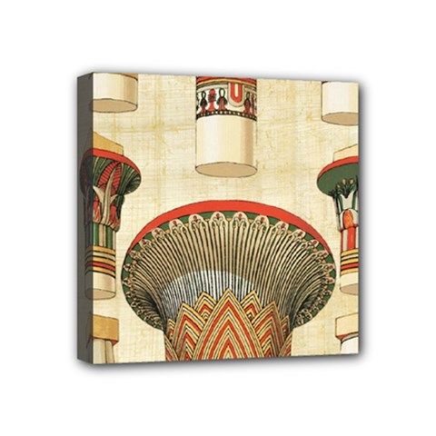 Egyptian Architecture Column Mini Canvas 4  X 4  (stretched) by Sapixe