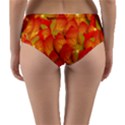 Pattern Texture Leaf Reversible Mid-Waist Bikini Bottoms View2