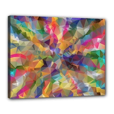 Polygon Wallpaper Canvas 20  X 16  (stretched) by HermanTelo