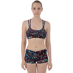 Stained Glass Mosaic Abstract Perfect Fit Gym Set by Sapixe