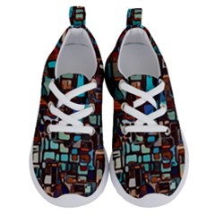 Stained Glass Mosaic Abstract Running Shoes by Sapixe