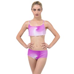 Abstract Spiral Pattern Background Layered Top Bikini Set by Sapixe