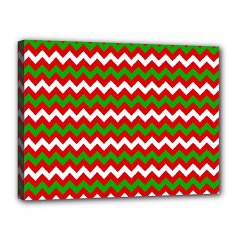 Christmas Paper Scrapbooking Pattern Canvas 16  X 12  (stretched) by Sapixe