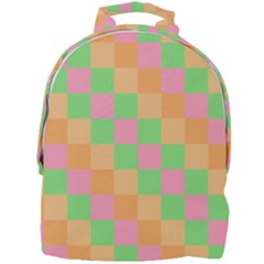 Checkerboard Pastel Squares Mini Full Print Backpack by Sapixe