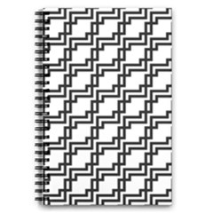Pattern Monochrome Repeat 5 5  X 8 5  Notebook by Sapixe