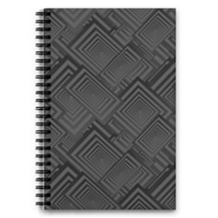 Diagonal Square Black Background 5 5  X 8 5  Notebook by Sapixe