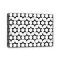 Pattern Star Repeating Black White Mini Canvas 7  x 5  (Stretched) View1